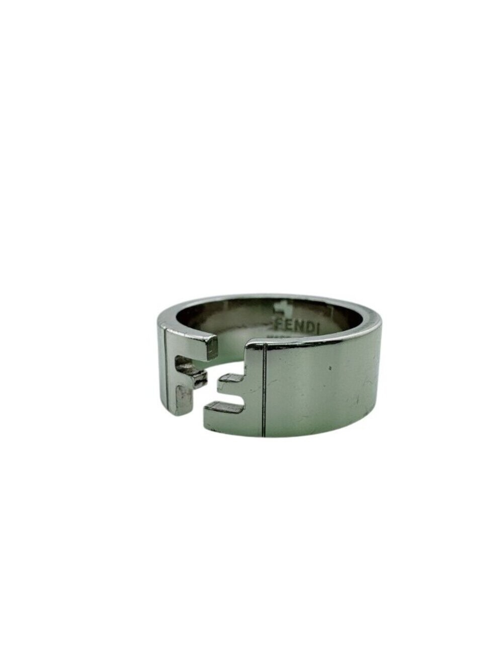 Fendi Simple FF Motif Band Ring